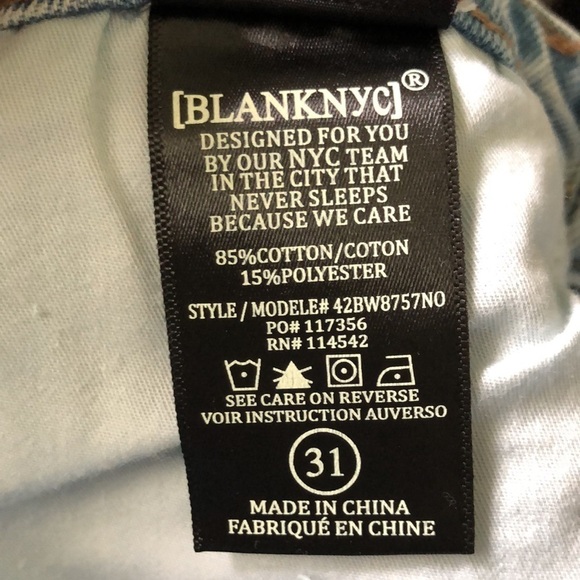 BlankNYC The Reeve  Ultra High Rise Jean Shorts Size 31 NWT - Picture 9 of 14